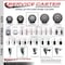 Service Caster 4'' Gray Polyurethane Wheel Swivel 7/8'' Square Stem Caster Set 2 Brakes, 4PK SCC-SQ20S414-PPUB-GRY-PLB-78-2-S-2 - alternate 5